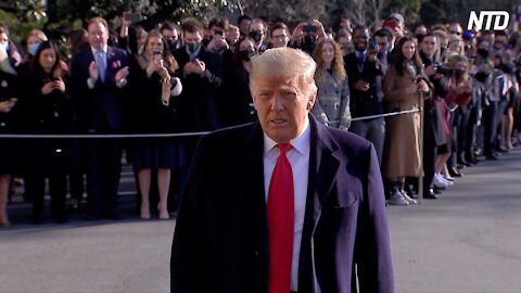 Trump Speaks With Reporters on White House Lawn on His Way to Alamo, Texas (Jan. 12)