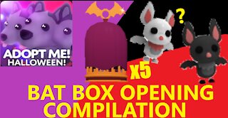BAT BOX OPENING COMPILATION! Roblox Adopt Me Halloween Event 2020