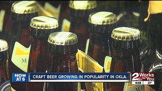 Craft beer growing in popularity in Oklahoma