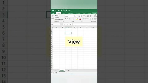 Remove Excel gridlines by shortcut key |EXCEL #excel #excelshortcuts #shortsvideo #shortvideo