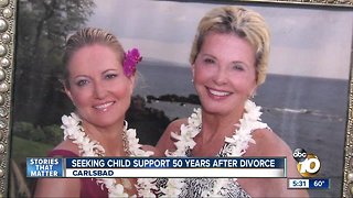 Woman seeks child support 50 years later