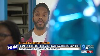 Family, friends hold vigil for beloved Baltimore rapper Dee Dave King