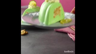 Creamy Lime Mosaic Gelatin