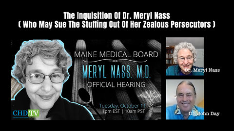 The Inquisition Of Dr. Meryl Nass (Who May Sue The Stuffing Out Of Her Zealous Persecutors)