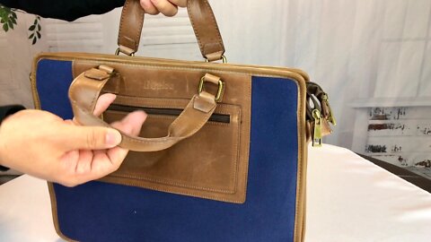 Becko Canvas Laptop Briefcase Messenger Bag Review