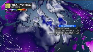 Canadian town could see record-breaking cold with a windchill below -60