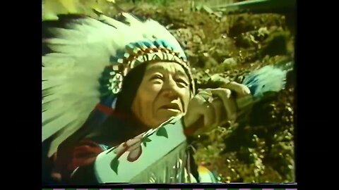 Vintage Footage of Native American Chief