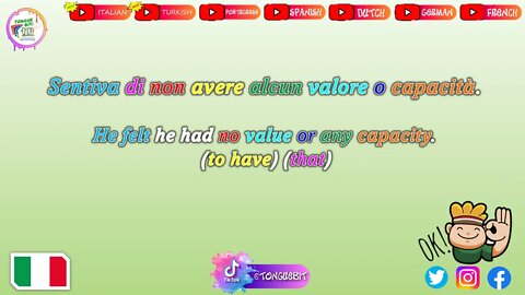 New Italian Sentences! \\ Week: 7 Video: 1 // Learn Italian with Tongue Bit!
