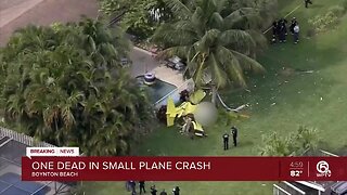 One dead in small plane crash in Boynton Beach
