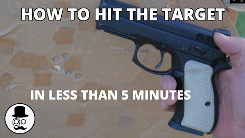NEW SHOOTERS - How to hit the target with a pistol in less than 5 minutes