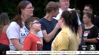 Rally for Ryan Larsen held Wednesday evening