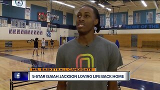 5-star Isaiah Jackson loving life back home