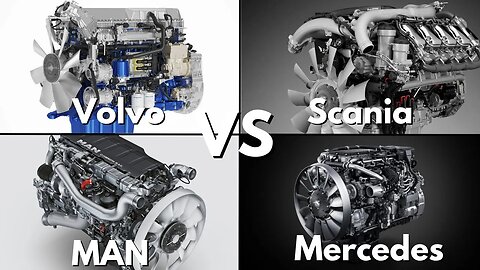 Engine Truck battle ▶ Scania vs. Volvo vs. MAN vs. Mercedes