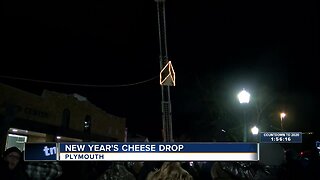 Plymouth's annual "Big Cheese Drop" rings in the New Year