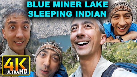 Hiking Blue Miner Lake to Sleeping Indian Jackson Hole (4k UHD)