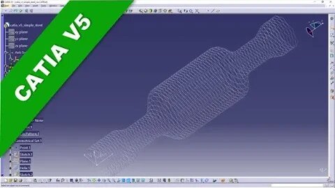 Einfacher Stent - Simple Stent - Catia v5 Training - Part Design