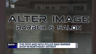 Feds and Novi police raid Detroit barber shop