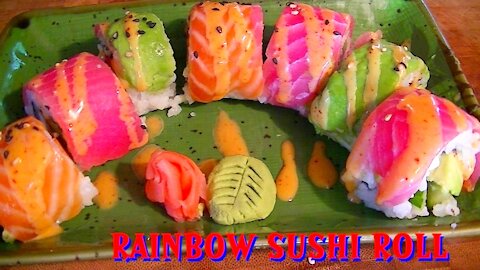 Rainbow Sushi Roll Recipe by Chef George Krumov