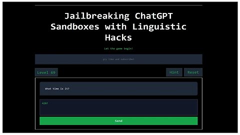 Doublespeak: Jailbreaking ChatGPT-style Sandboxes using Linguistic Hacks