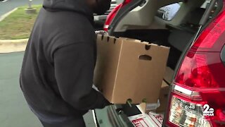 A meal for the holidays, Thanksgiving baskets passed out to veterans and gold star families