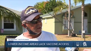 Low-income areas of Palm Beach County struggle to get vaccine