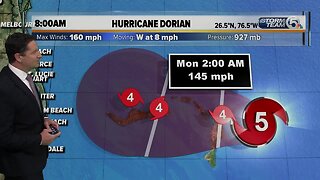 Hurricane Dorian 8am update - 9/1/19