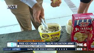 Free ice cream social benefits Salvation Army