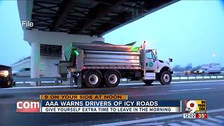 AAA warns drivers of icy roads