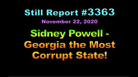Sidney Powell – Georgia the Most Corrupt State, 3363