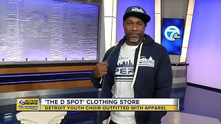 The Detroit Youth Choir outfitted with 'The D Spot' apparel