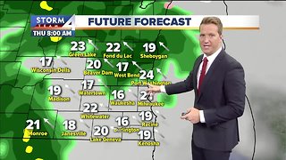 Mostly cloudy and mild Wednesday