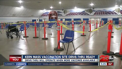 Kern County mass vaccination site lacking just one thing: vaccines