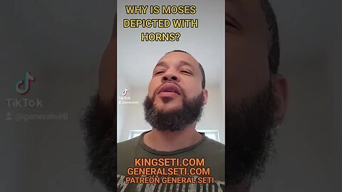 WHY IS MOSES DEPICTED WITH HORNS?