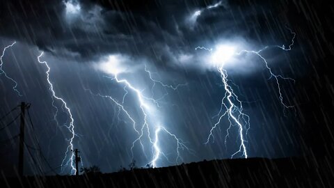 Relaxing Thunderstorm & Storm sounds with lightning ambience - SOOTHING WHITE NOISE FOR SLEEP