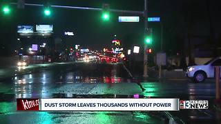 Storm knocks out power and causes damage around Las Vegas