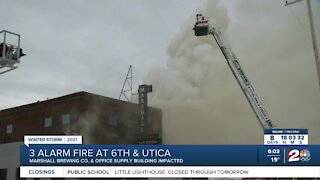 3 alarm fire at 6th and Utica