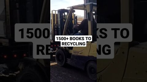 1,500 BOOKS UNLOADED AT THE RECYCLING CENTER! 3 PALLETS! SOONER STATE JUNK REMOVAL | OKLAHOMA CITY