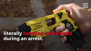 Man Bursts Into Flames After Police Fire Taser Gun