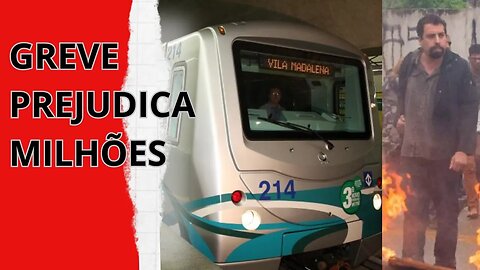 GREVE no METRÔ de SINDICALISTAS prejudica MILHÕES de PAULISTAS