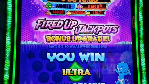 HOT STUFF FIRE AND ICE slot machine, wicked wheel and fired up jackpots bonus!!!