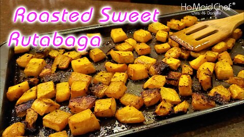 Roasted Sweet Rutabaga | Dining In With Danielle