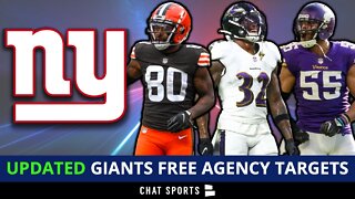 Giants Free Agency Targets Ft DeShon Elliott, Anthony Barr, Jarvis Landry & Patrick Peterson