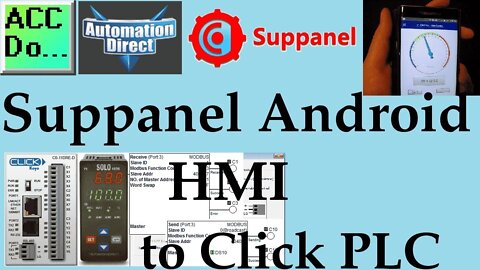 Suppanel Android HMI to Click PLC (Modbus)