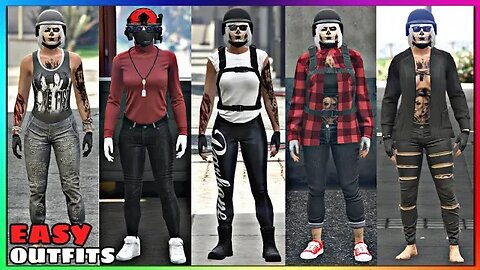 Top 5 Best Easy To Make Female Tryhard Outfits #31 (GTA Online)