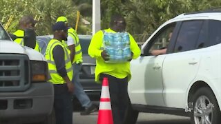 Water distribution continues in West Palm Beach