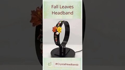 Shimmery Fall Leaves Headband by Crystalheadbandz.com #shorts