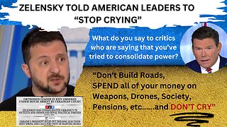 Ukranian President Zelensky said what to American Leaders?
