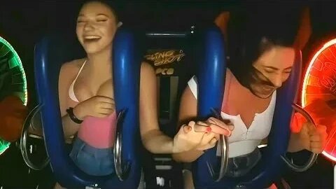 Slingshot Ride Girl Fail Compilation