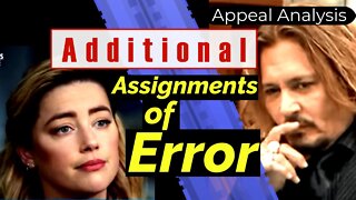 NEW Assignments of Error for Depp v. Heard Appeal - Attorney Analysis
