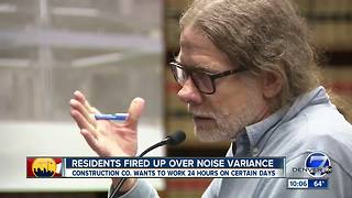 Residents fired up over noise variance for Central 70 project